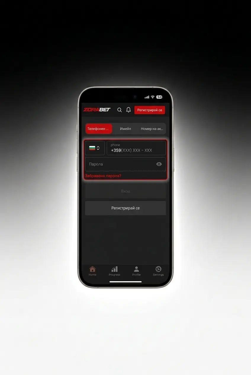 Вход в ZoraBet мобилното приложение за Android и iOS с биометрична автентикация