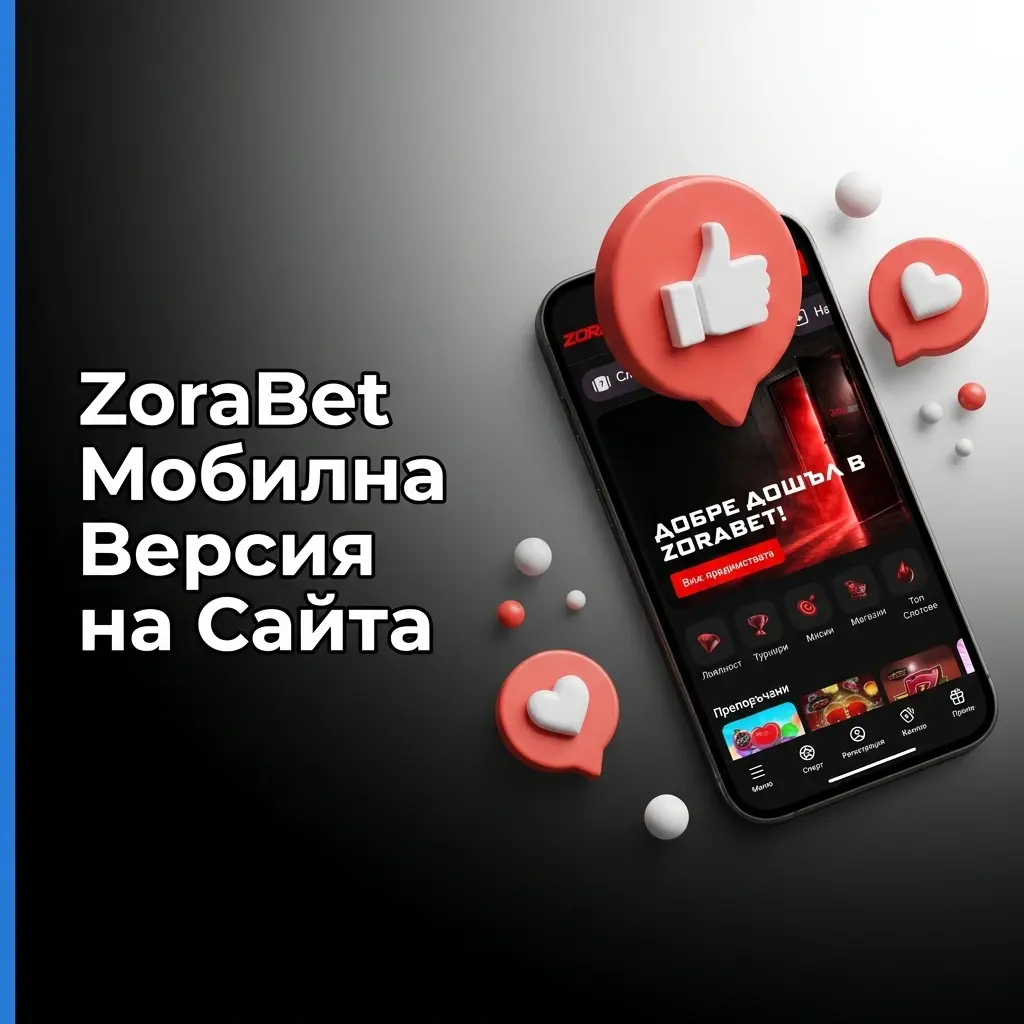 ZoraBet мобилна версия на сайта за спортни залози и казино игри на смартфон и таблет