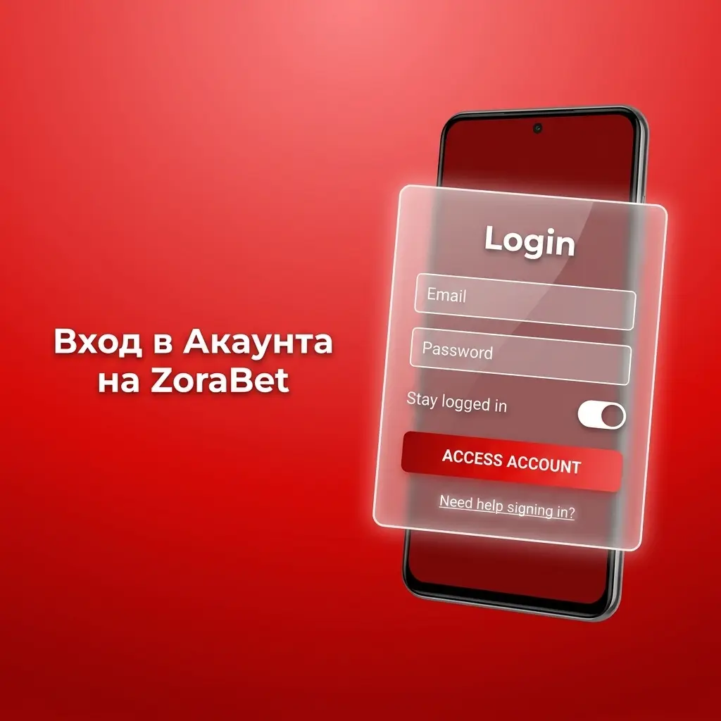 Вход в акаунта на ZoraBet – въведете имейл и парола за достъп до игри, залози и депозити